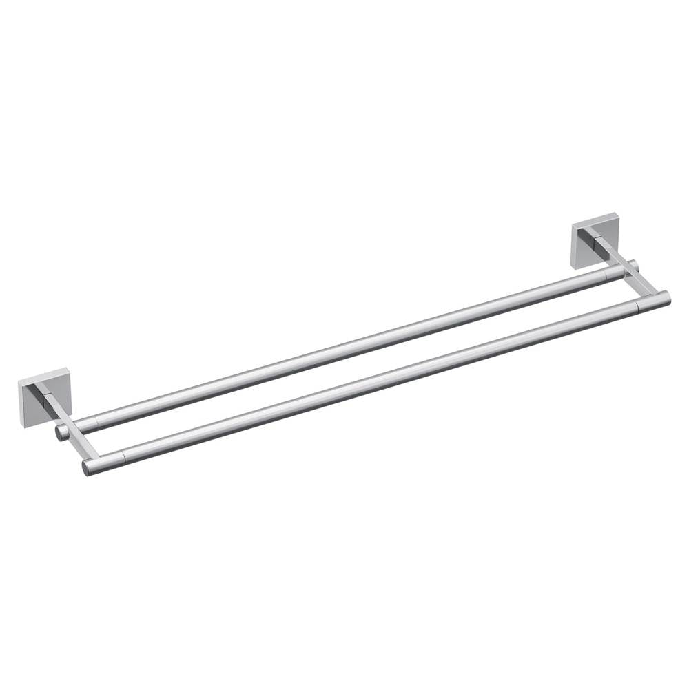 Matte Black 24'' Double Towel Bar