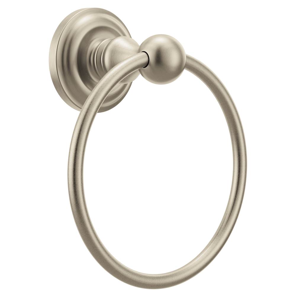 Moen - Brushed Nickel Towel Ring - Brushed Nickel