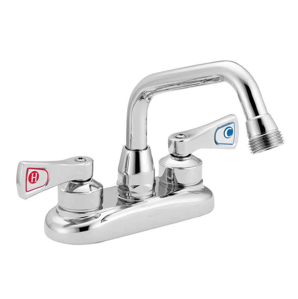 Moen - Chrome two-handle utility faucet - Chrome