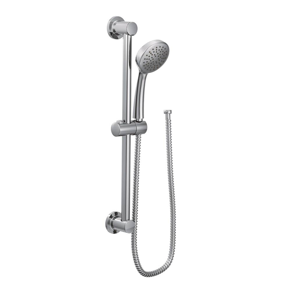 Moen - Eco-Performance Handheld Shower with 24-Inch Slide Bar and 59-Inch Hose, Chrome - Chrome