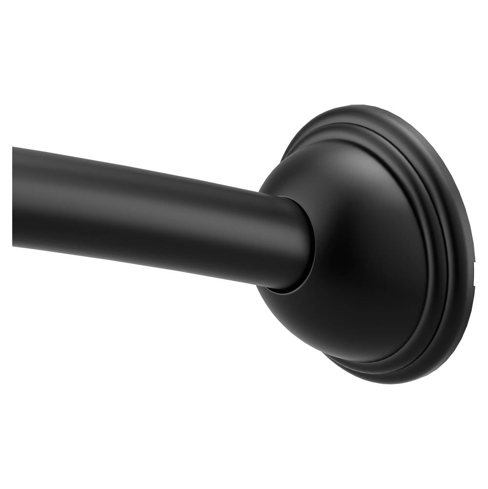 Moen - Matte Black 5' Curved Shower Rod - Matte Black