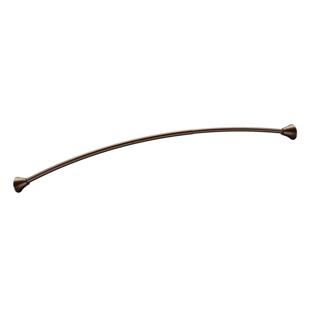 Brushed Nickel Tension Curved Shower Rods