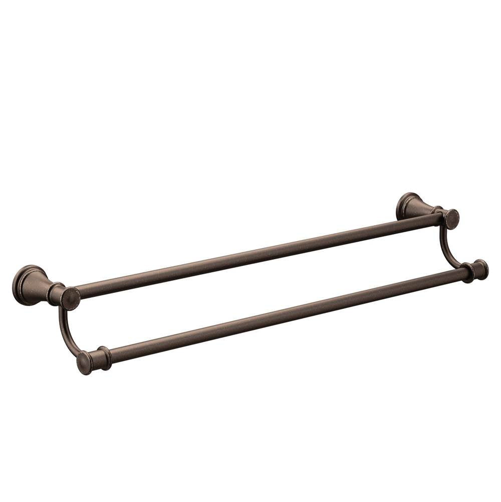 Moen - Oil Rubbed Bronze 24'' Double Towel Bar - Oil Rubbed Bronze
