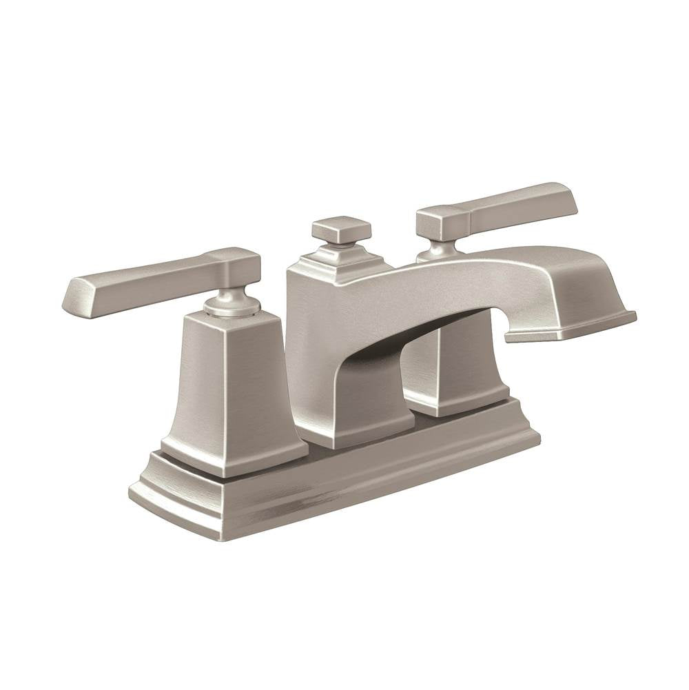 Moen - Boardwalk 2-Handle Centerset Bathroom Faucet Spot Resist Brushed Nickel - Spot Resist Brushed Nickel