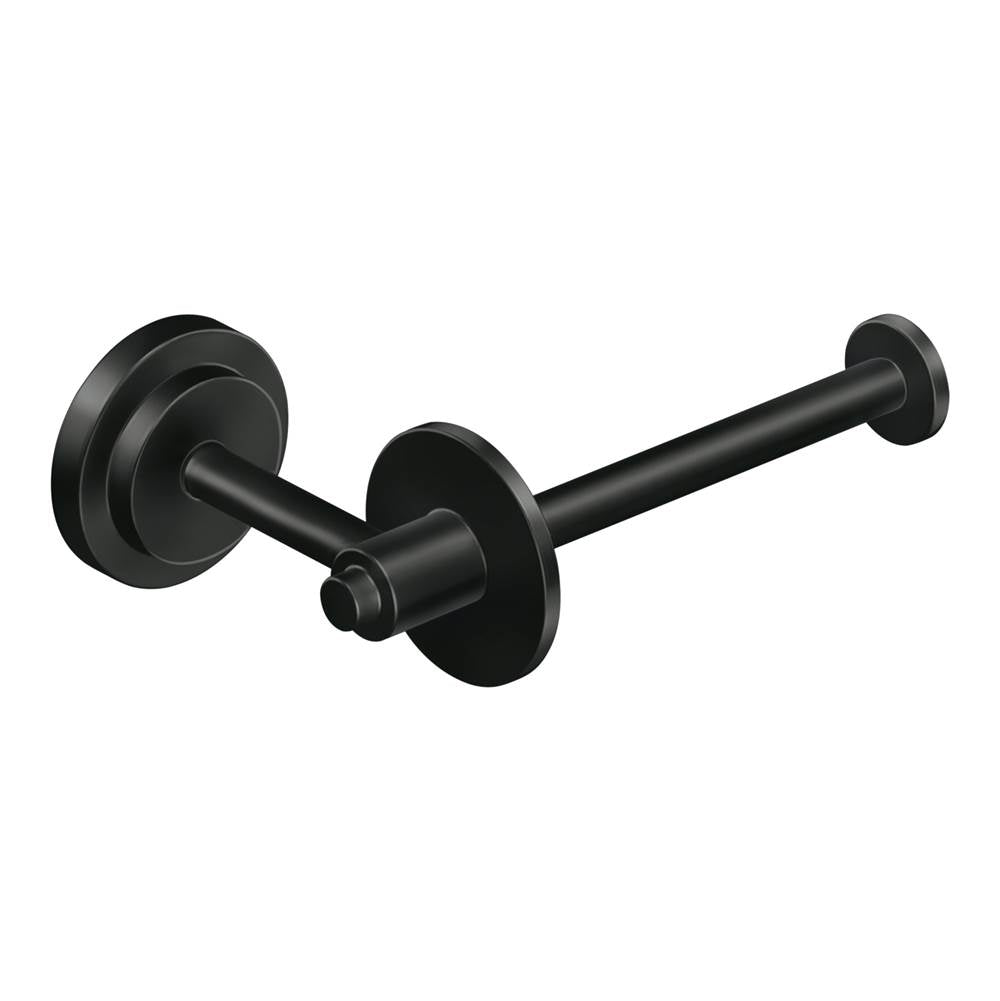 Moen - Matte Black Single-Post Paper Holder - Matte Black