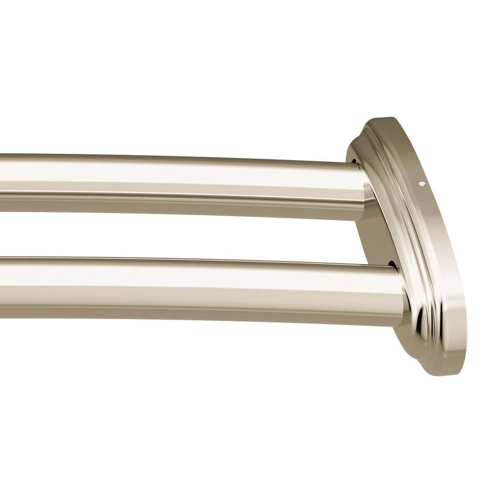 Matte Black Adjustable Curved Shower Rod