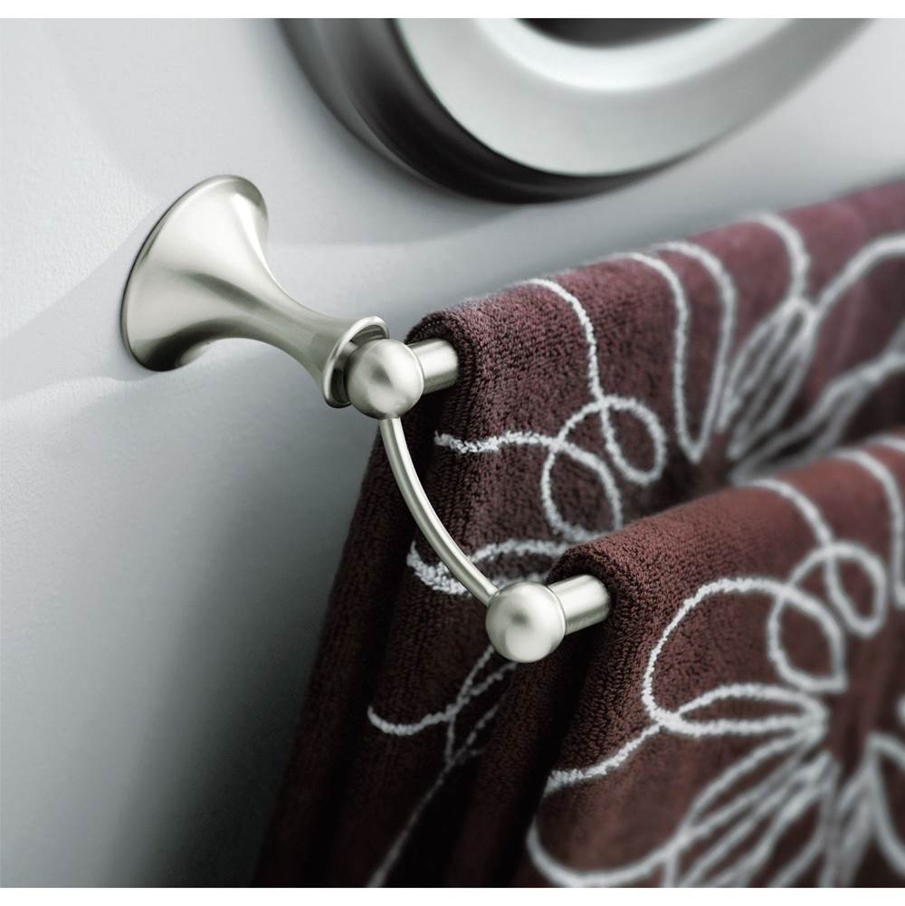 Brushed Nickel 24'' Double Towel Bar