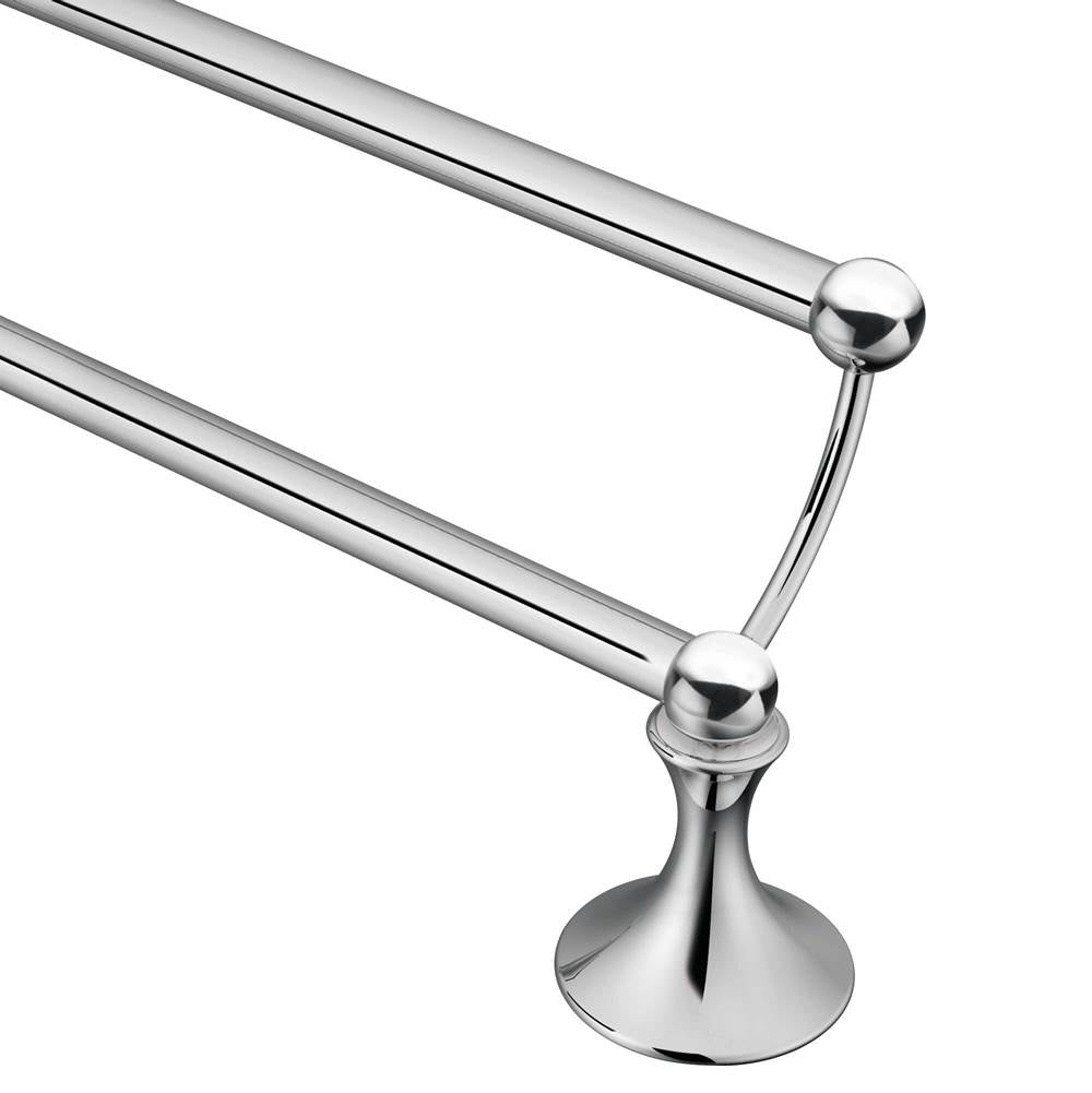 Brushed Nickel 24'' Double Towel Bar
