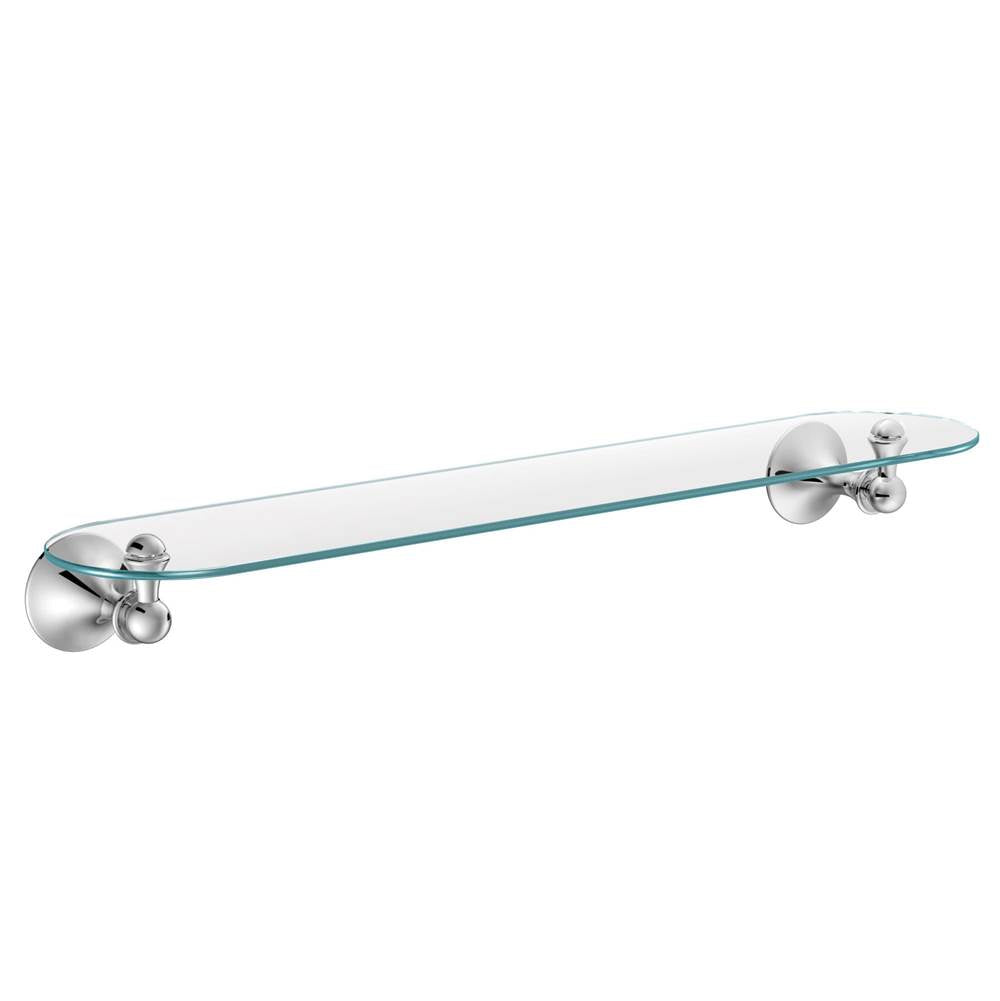 Brushed Nickel Vanity Shelf