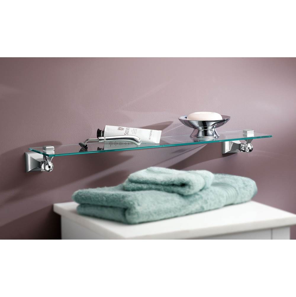 Brushed Nickel Vanity Shelf