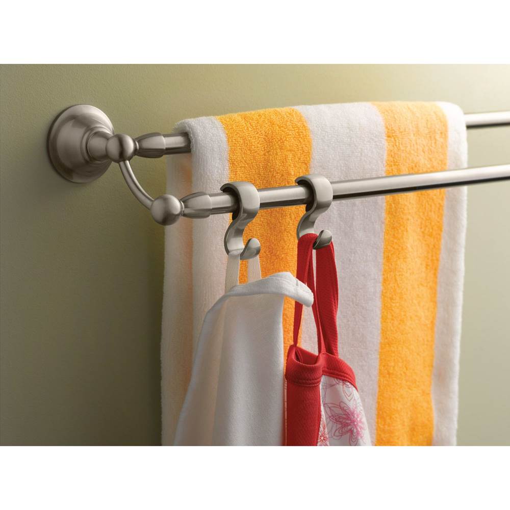 Brushed Nickel 24'' Double Towel Bar