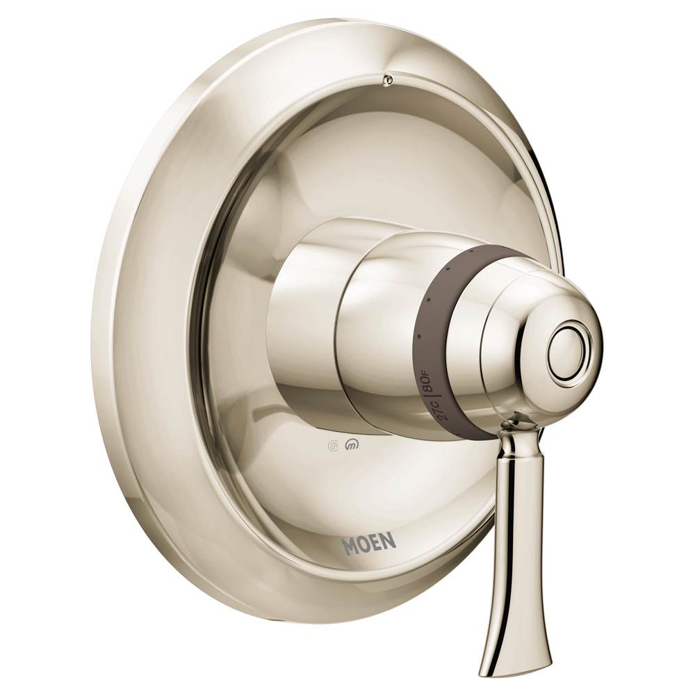 Moen - Wynford ExactTemp Thermostatic Valve Trim Kit, Valve Required, Polished Nickel - Polished Nickel
