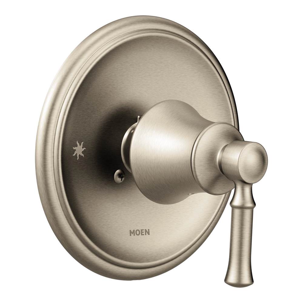 Moen - Dartmoor Posi-Temp Single-Handle Wall-Mount Shower Only Faucet Trim Kit in Brushed Nickel (Valve Sold Separately) - Brushed Nickel