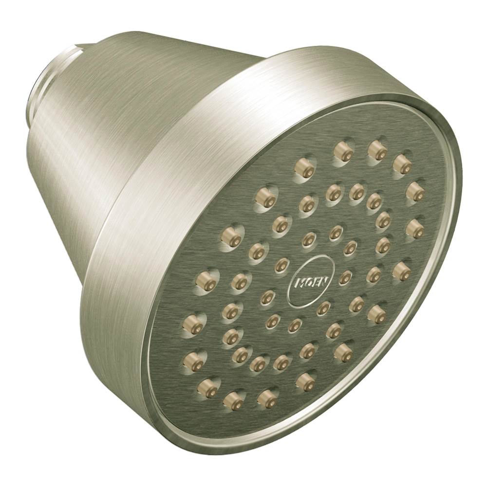 Moen - Level One-Function Eco-Performance Shower Head, Brushed Nickel - Brushed Nickel