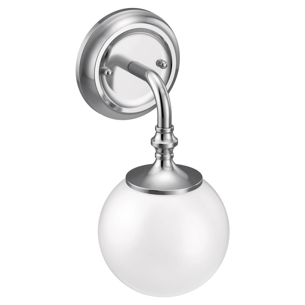 Moen - Chrome One Globe Bath Light - Chrome