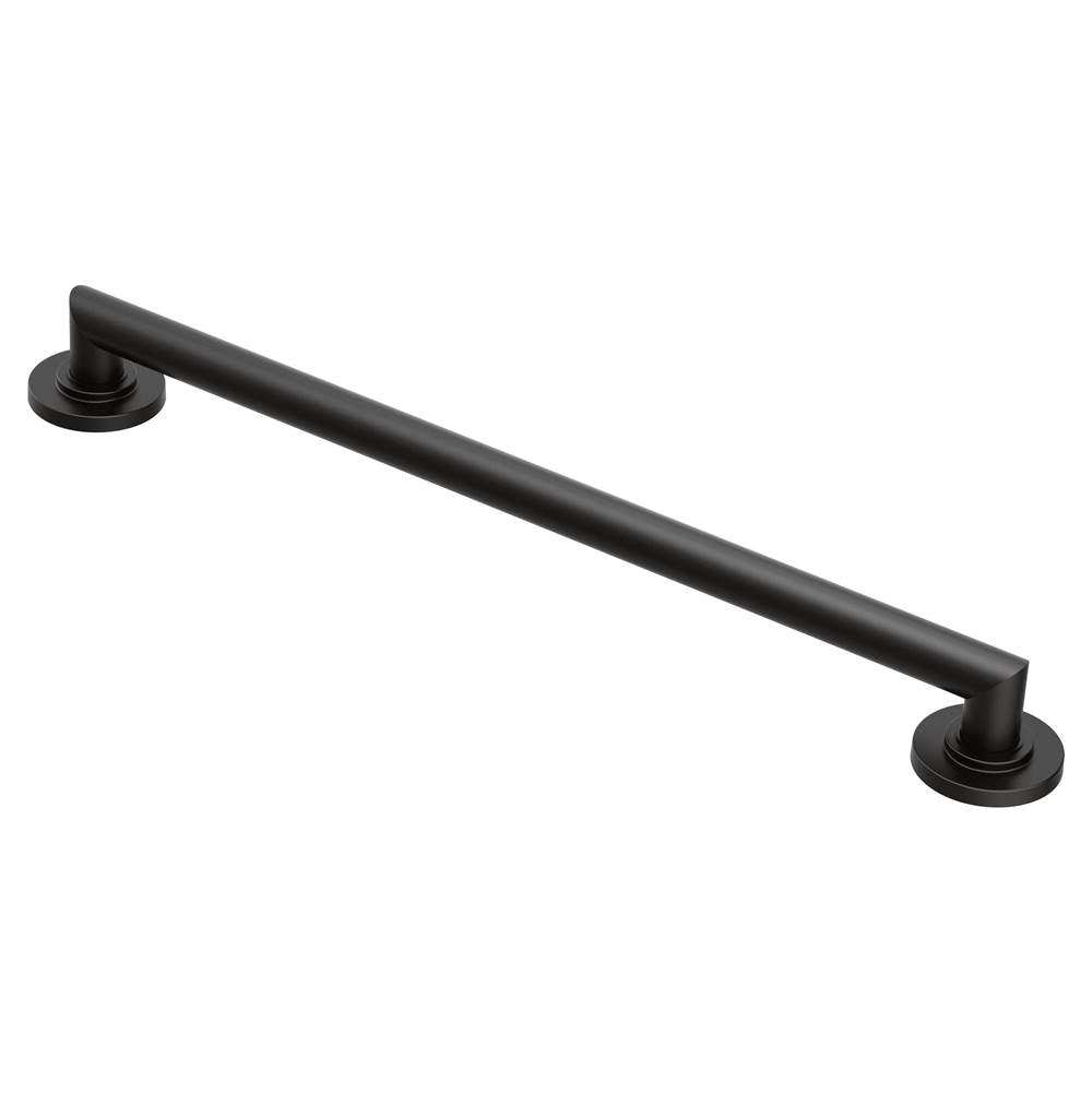Moen - Matte Black 24'' Designer Grab Bar - Matte Black