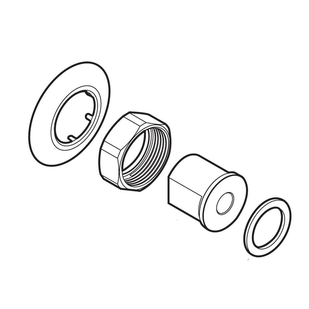 Moen - Wall escutcheon and gasket - Chrome