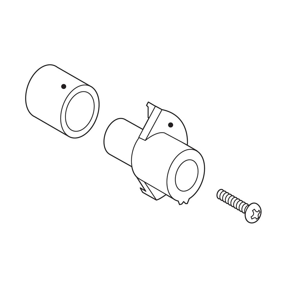 Moen - KNB ADPT KIT XFER 3F MTCL MNT - Unfinished