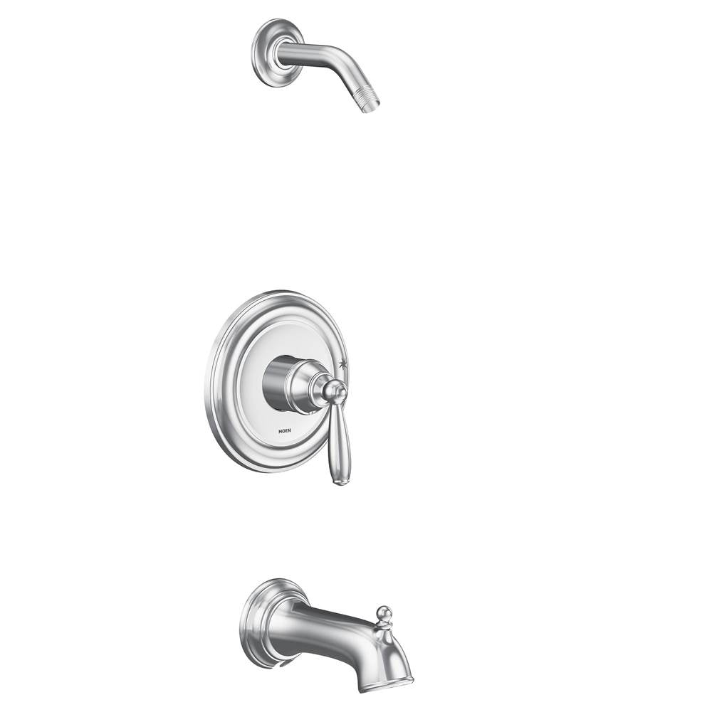 Moen - Brantford M-CORE 2-Series 1-Handle Tub and Shower Trim Kit in Chrome (Valve Sold Separately) - Chrome