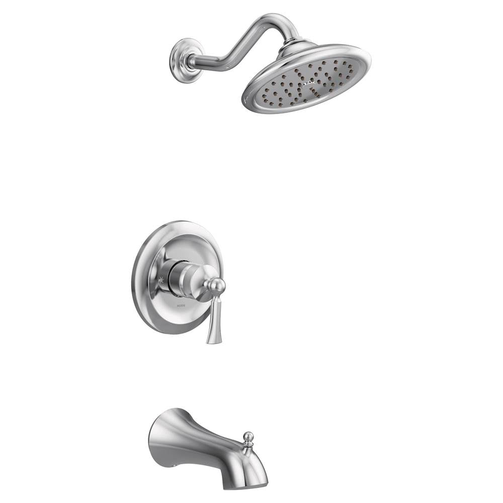 Moen - Wynford M-CORE 3-Series 1-Handle Eco-Performance Tub and Shower Trim Kit in Chrome (Valve Sold Separately) - Chrome