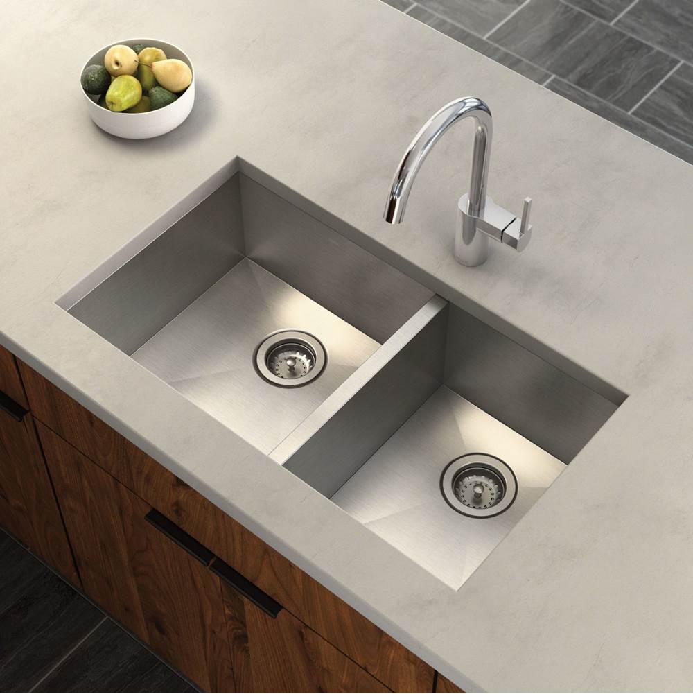 1800 Series 18-Gauge Single Bowl Undermount Sink, Stainless Steel