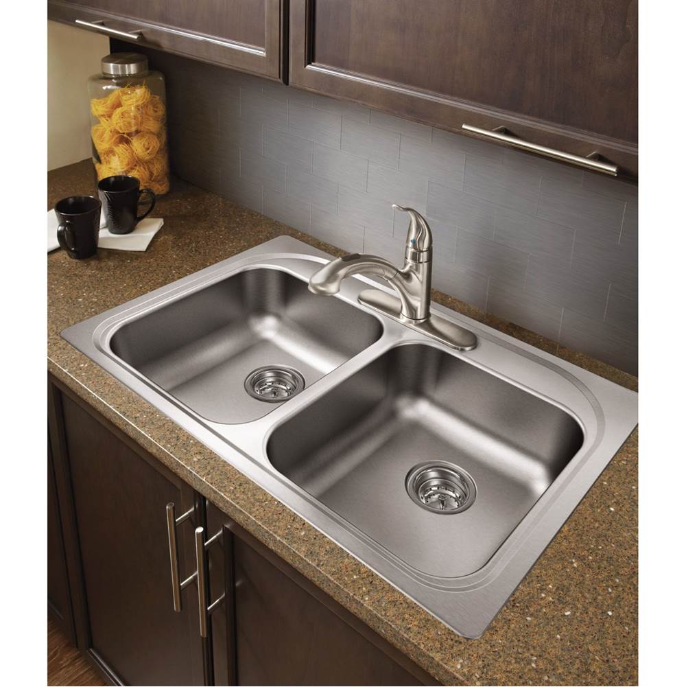 Integra One-Handle Pullout Kitchen or Laundry Faucet Featuring Power Clean, Spot Resist Stainless