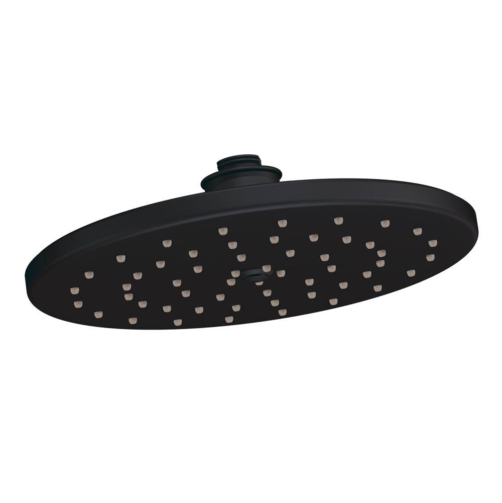 Moen - Waterhill 10-Inch Single Function Rainshower Showerhead with Immersion Rainshower Technology, Wrought Iron - Wrought Iron