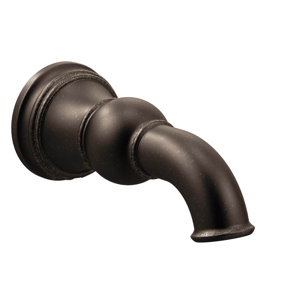 Moen - Weymouth 1/2-Inch Slip Fit Connection Non-Diverting Tub Spout, Oil Rubbed Bronze - Oil Rubbed Bronze