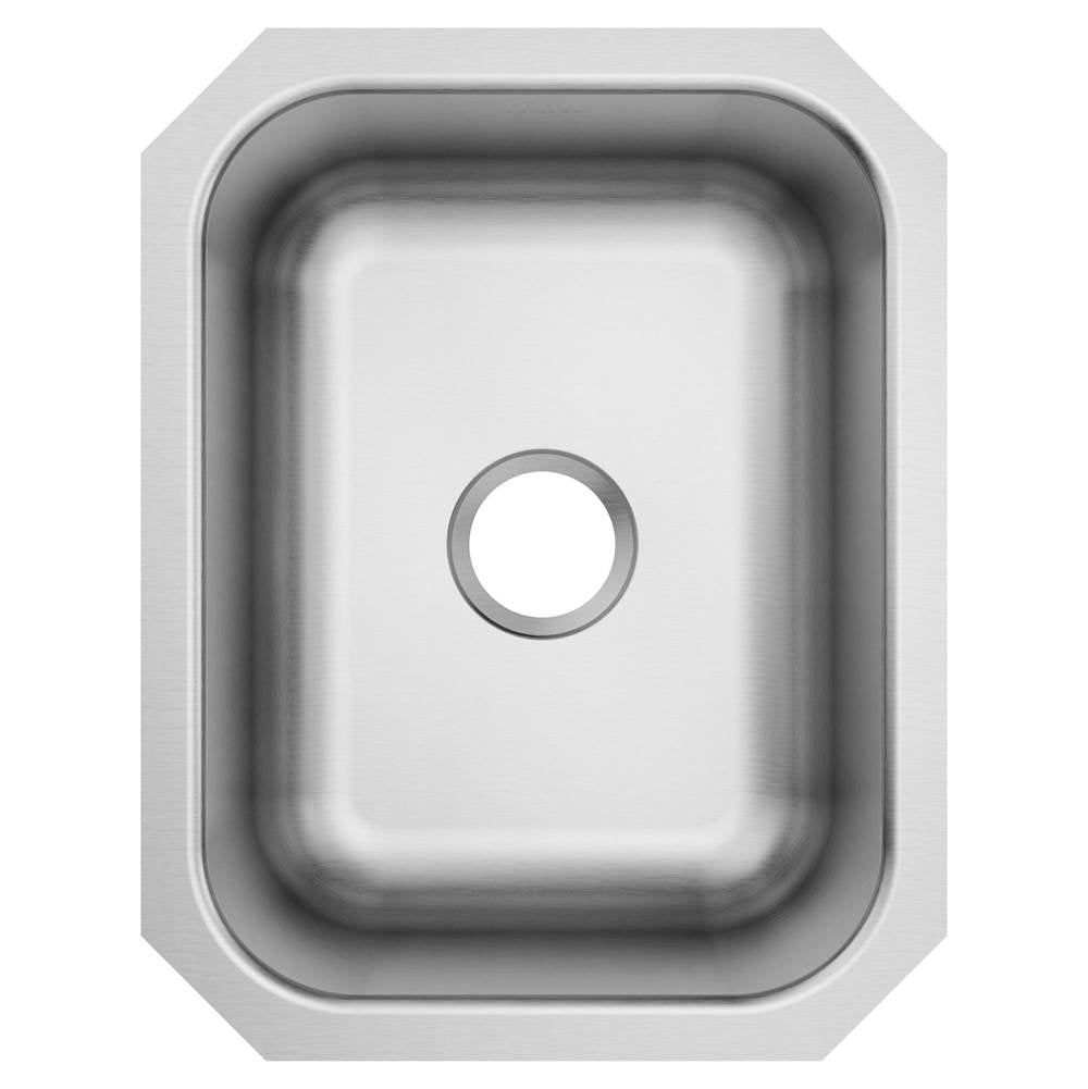 1800 Series 16-inch 18 Gauge Undermount Single Bowl Stainless Steel Kitchen or Bar Sink