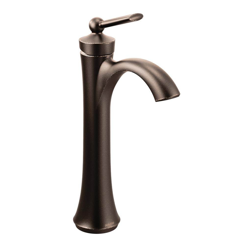 Moen - Wynford One-Handle High Arc Vessel Bathroom Faucet, Oil Rubbed Bronze - Oil Rubbed Bronze
