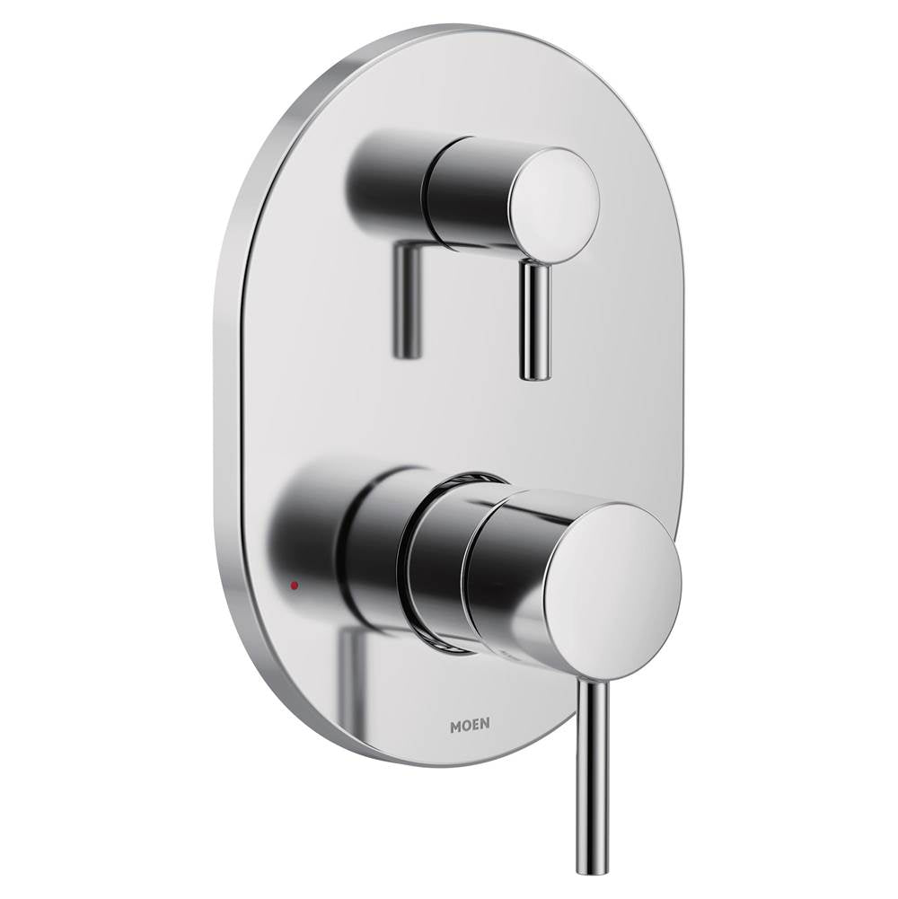 Moen - Align M-CORE 3-Series 2-Handle Shower Trim with Integrated Transfer Valve in Chrome (Valve Sold Separately) - Chrome