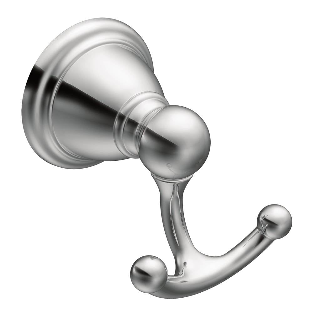 Moen - Chrome Double Robe Hook - Chrome