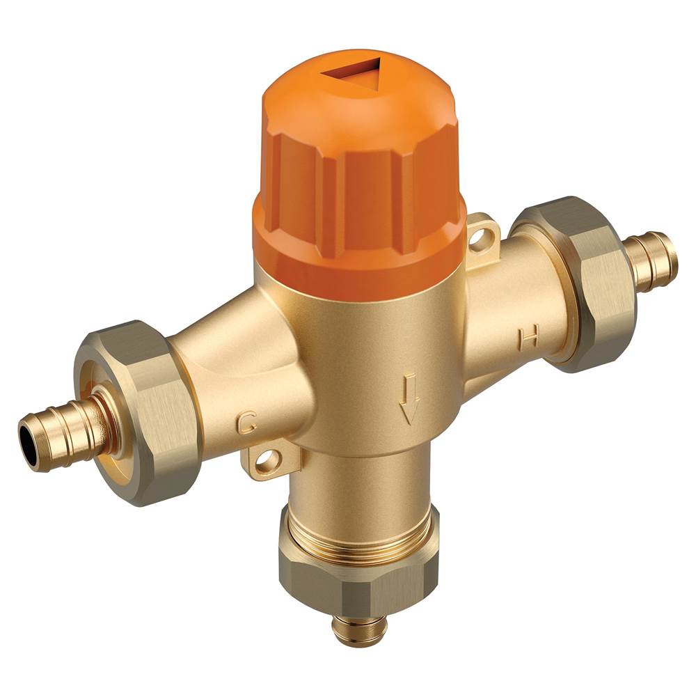 Moen - 1/2'' crimp ring PEX connection includes thermostatic