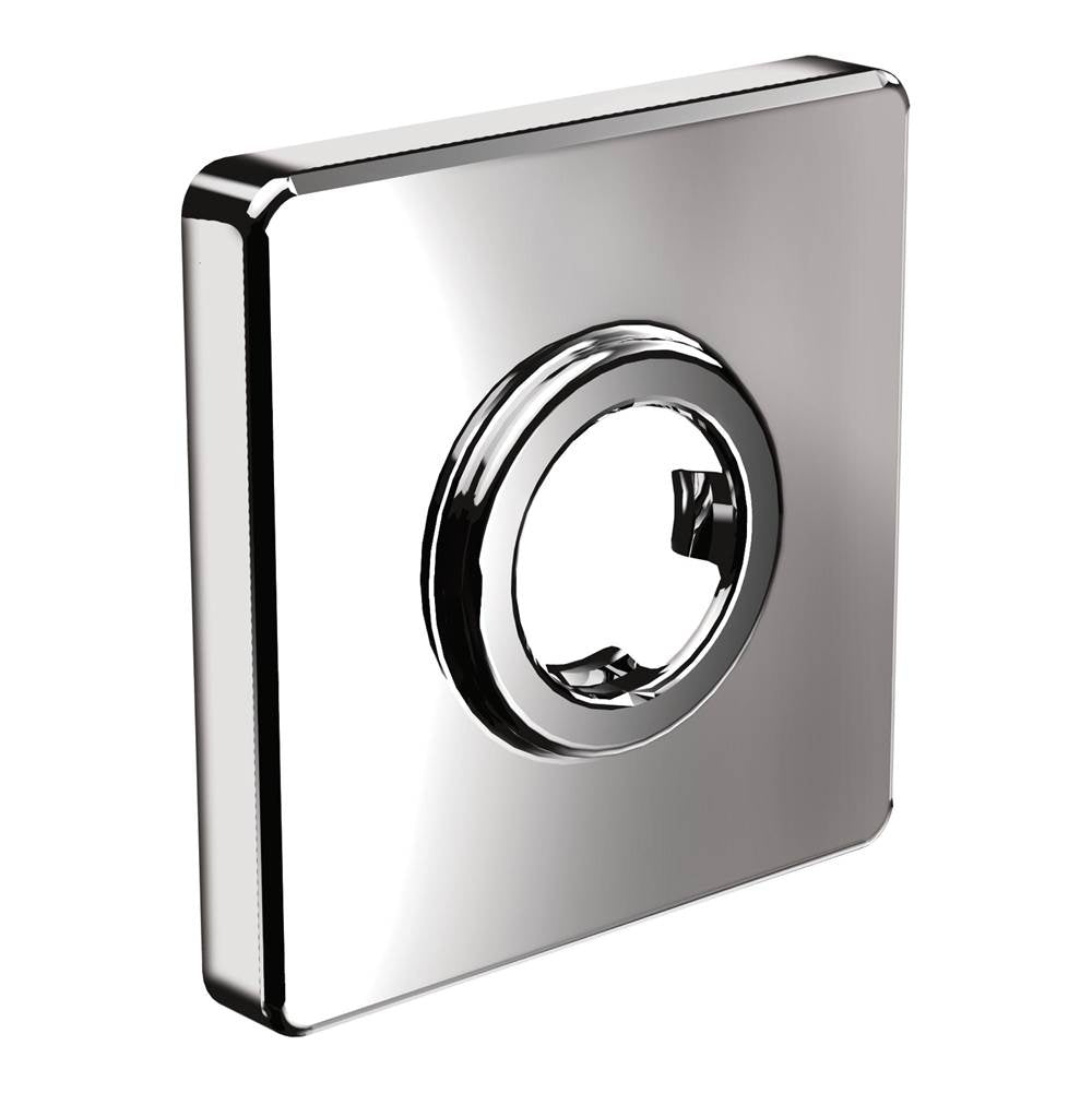 Moen - Square Shower Arm Flange, Chrome - Chrome