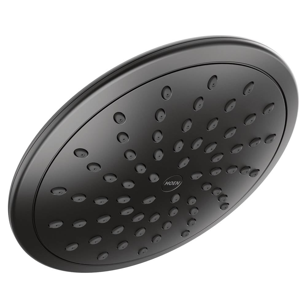 Moen - 8-Inch Fixed Rainshower Showerhead, Matte Black - Matte Black