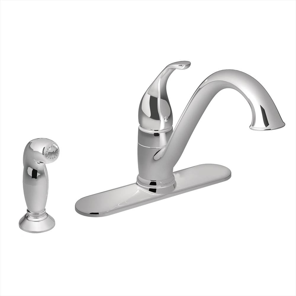 Moen - Camerist One-Handle Low Arc Kitchen Faucet, Chrome - Chrome