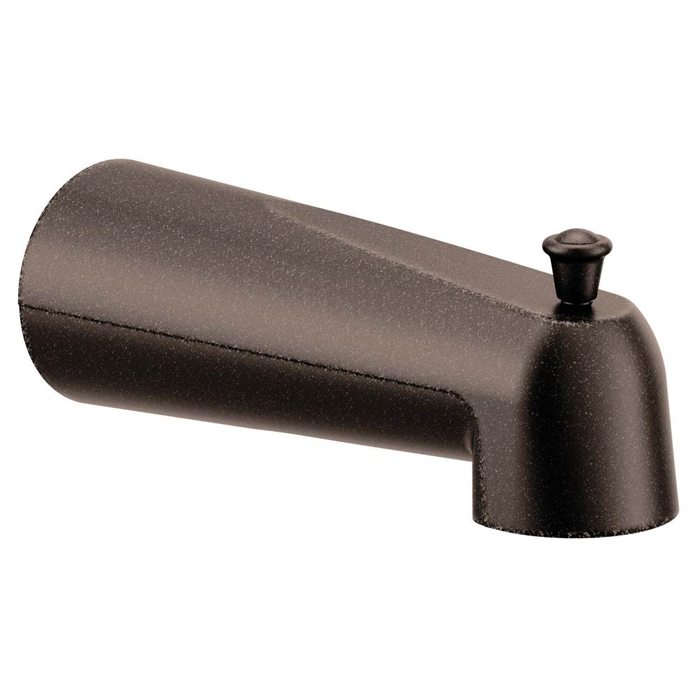 Moen - Replacement 7-Inch Tub Diverter Spout 1/2-Inch Slip Fit Connection, Oil Rubbed Bronze - Oil Rubbed Bronze