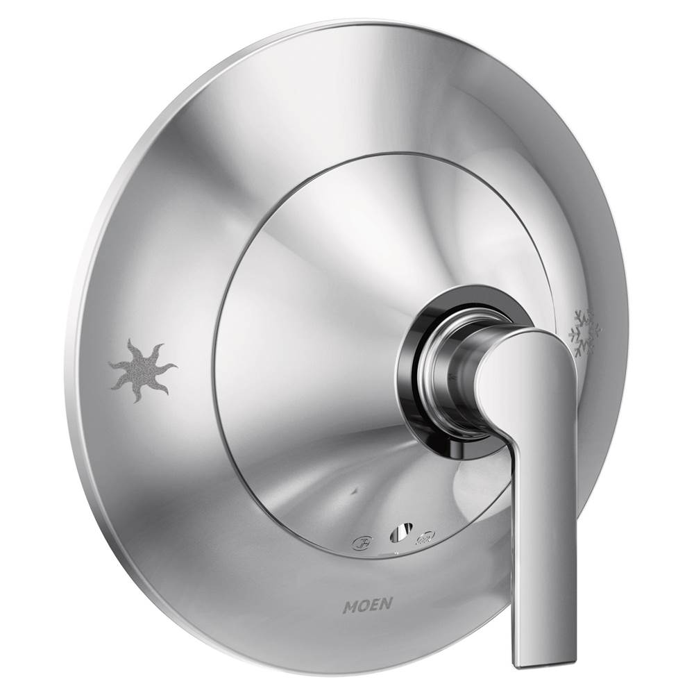 Moen - Doux Posi-Temp Valve Trim Kit, Valve Required, Chrome - Chrome