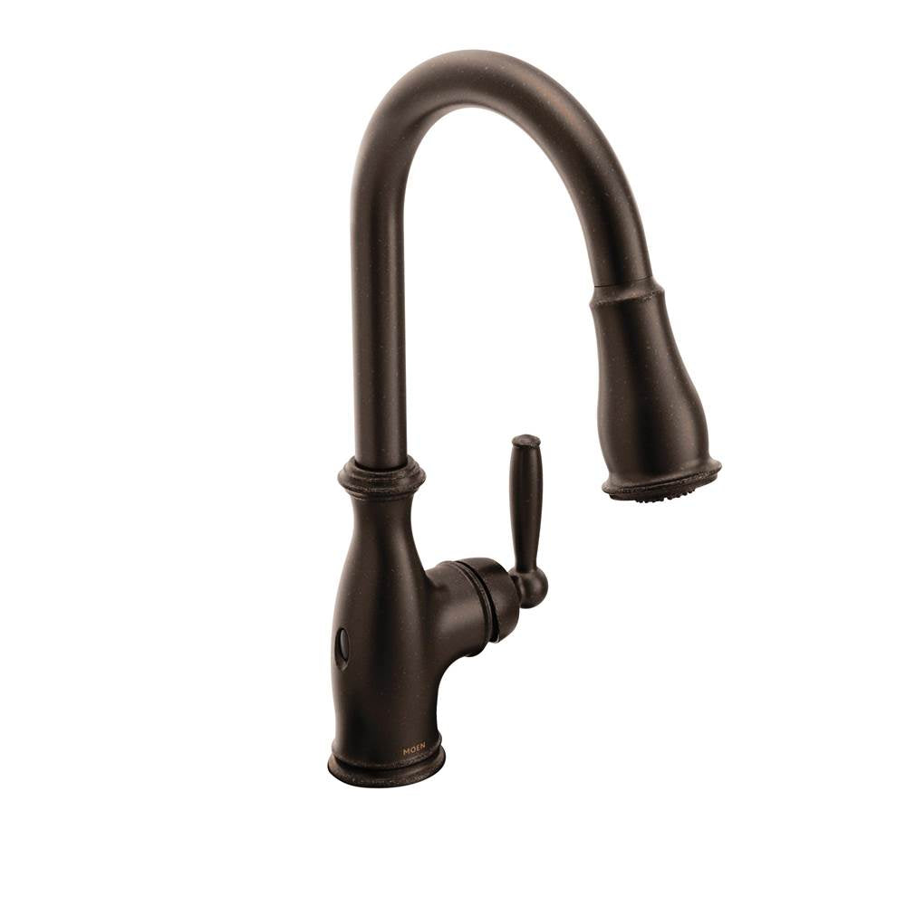 Moen - Moen Brantford Motionsense Wave Touchless One-Handle Pulldown Kitchen Faucet Featuring Reflex, Oil Rubbed Bronze () - Oil Rubbed Bronze
