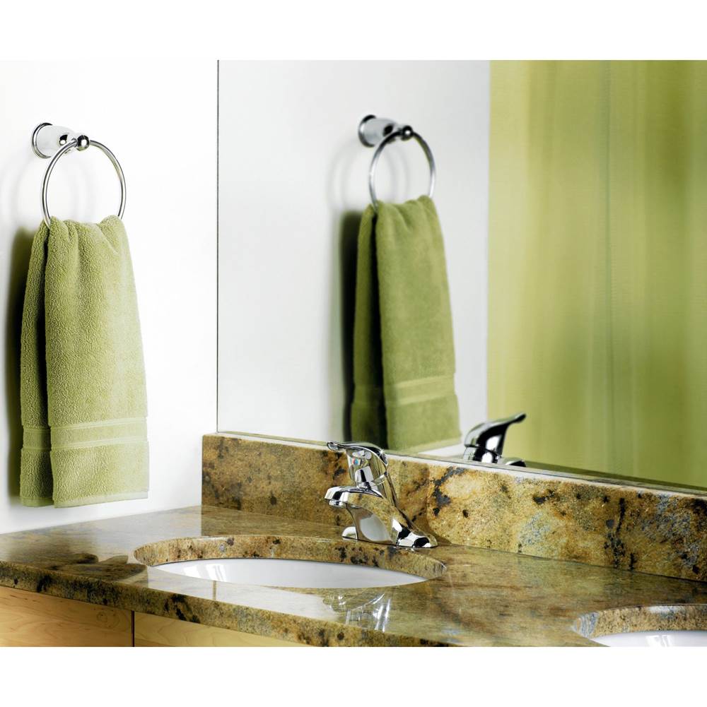 Brushed Chrome Towel Ring