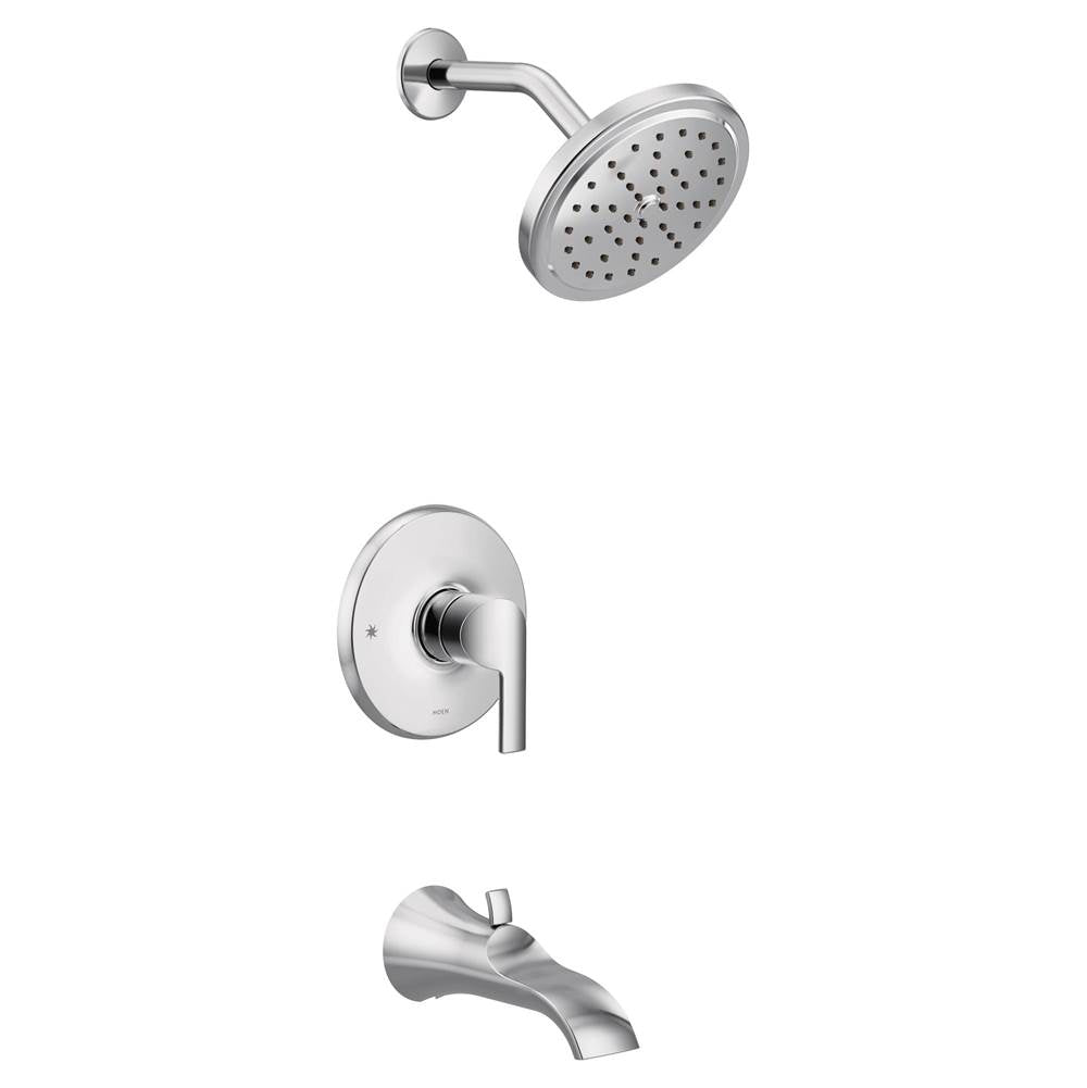Moen - Doux M-CORE 3-Series 1-Handle Eco-Performance Tub and Shower Trim Kit in Chrome (Valve Sold Separately) - Chrome
