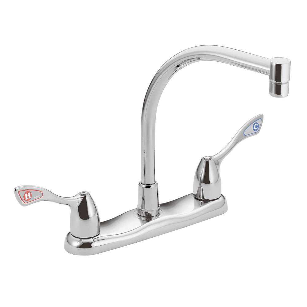 Moen - Chrome two-handle kitchen faucet - Chrome