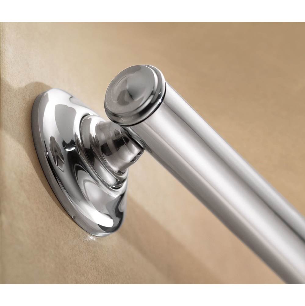 Brushed Nickel 16'' Designer Grab Bar
