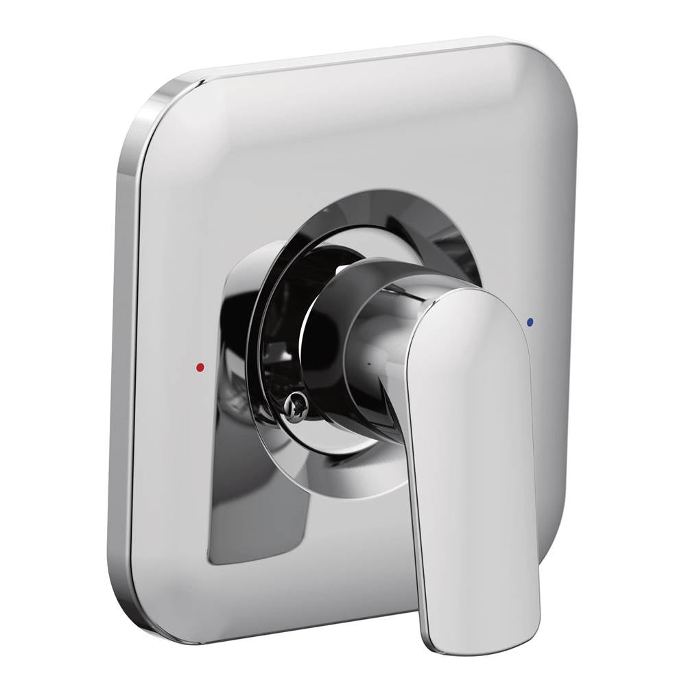Moen - Rizon Posi-Temp Pressure Balancing Modern Shower Trim Kit, Valve Required, , Chrome - Chrome
