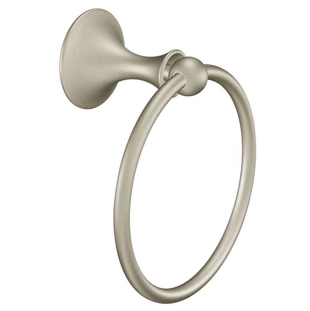 Moen - Brushed Nickel Towel Ring - Brushed Nickel