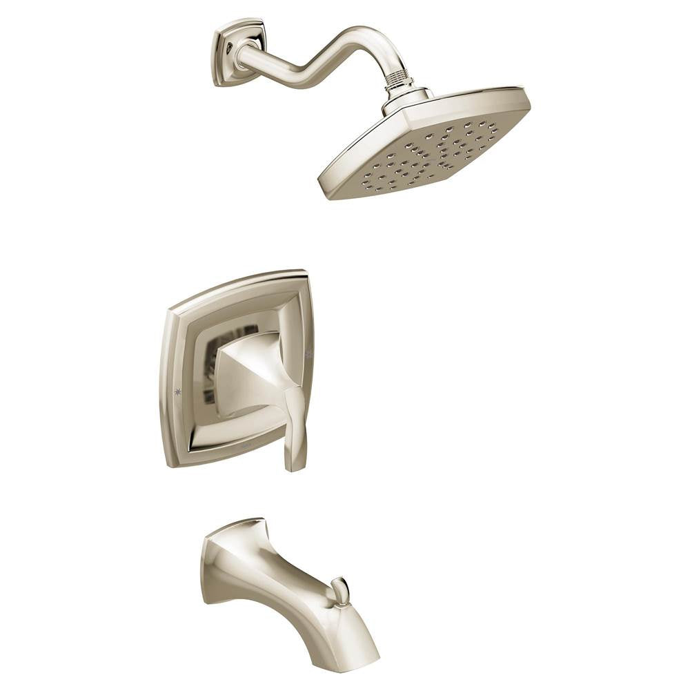 Moen - Voss Moentrol Volume Control Tub and Shower Trim Kit, Valve Required, Polished Nickel - Polished Nickel