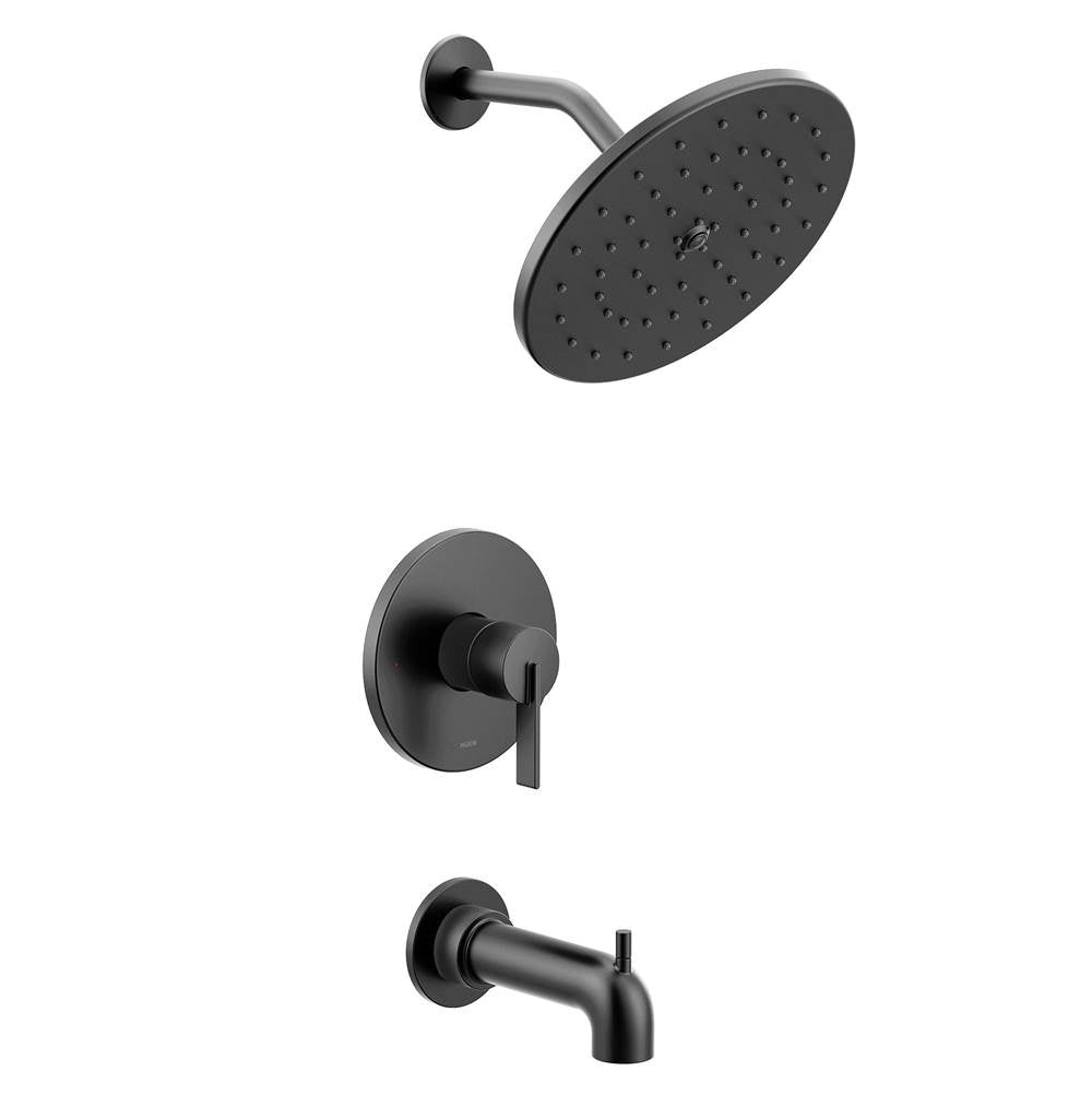 Moen - Cia M-CORE 3-Series 1-Handle Tub and Shower Trim Kit in Matte Black (Valve Sold Separately) - Matte Black