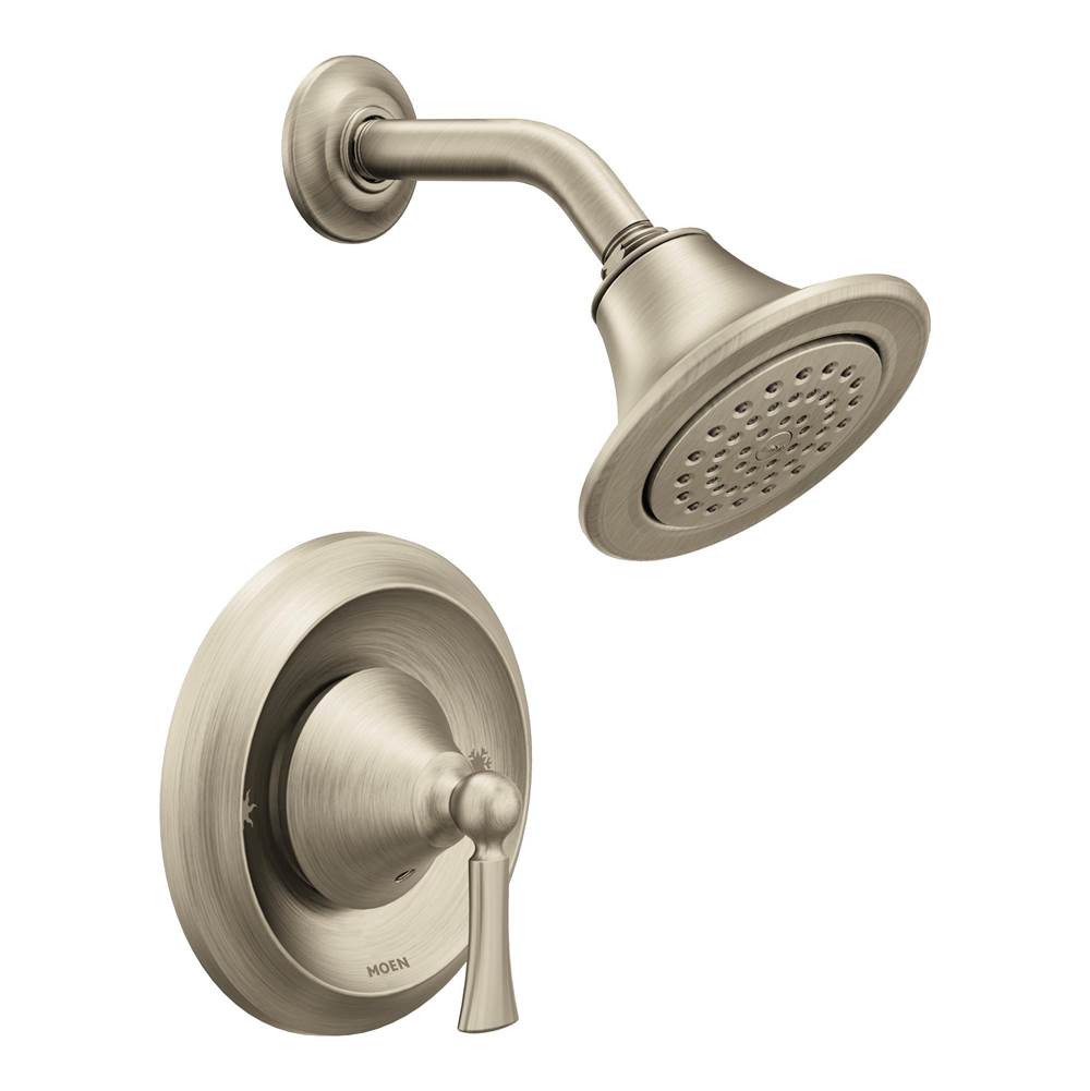 Moen - Wynford Single-Handle 1-Spray Posi-Temp Shower Faucet Trim Kit in Brushed Nickel (Valve Sold Separately) - Brushed Nickel