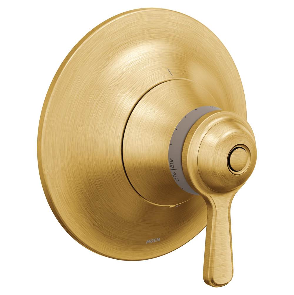 Moen - Colinet Traditional ExactTemp Thermostatic Valve Trim Kit, Valve Required, in Brushed Gold - Brushed Gold
