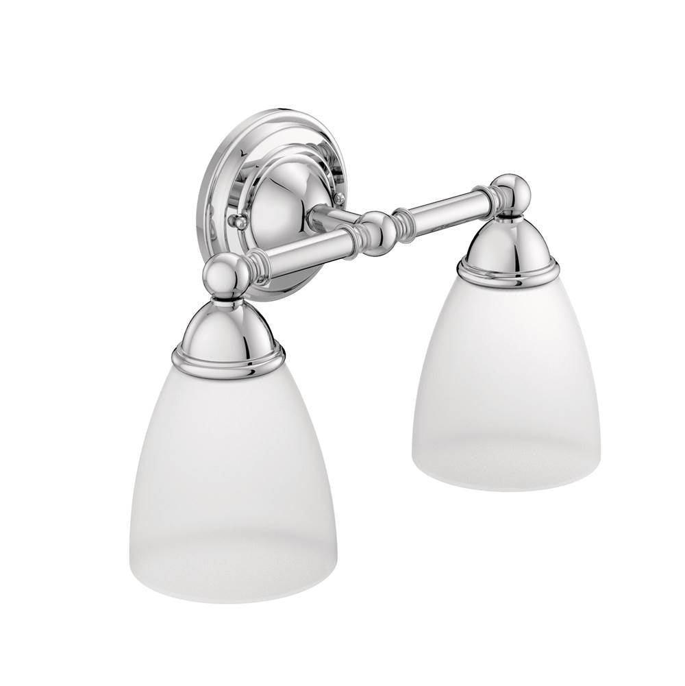Moen - Chrome Two Globe Bath Light - Chrome